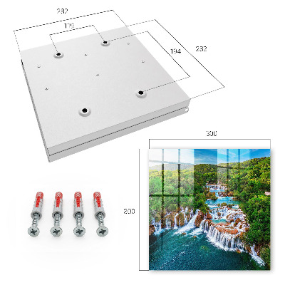 Caja para llaves con diseño de cascadas naturales