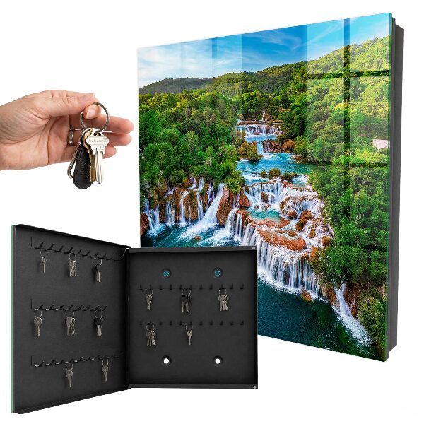 Caja para llaves con diseño de cascadas naturales