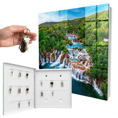Caja para llaves con diseño de cascadas naturales