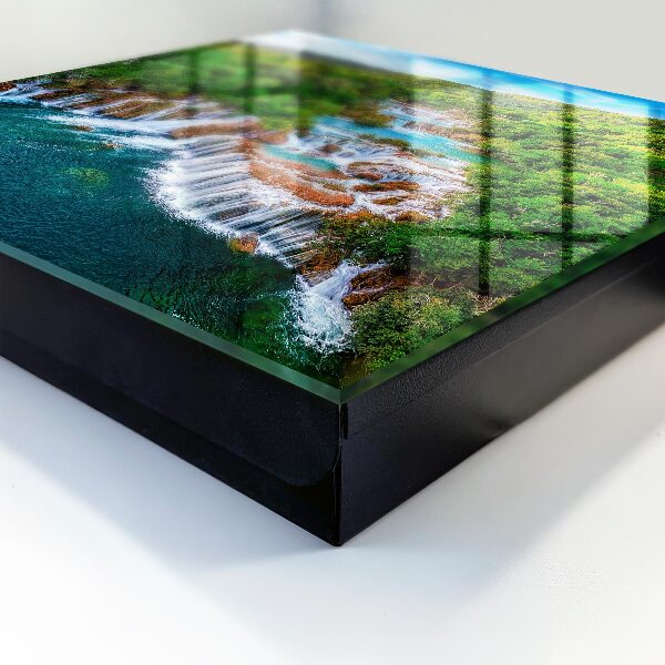 Caja para llaves con diseño de cascadas naturales