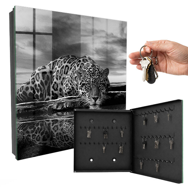 Caja para llaves diseño Jaguares en el agua