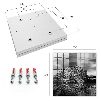 Caja para llaves diseño Jaguares en el agua