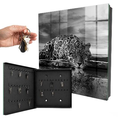 Caja para llaves diseño Jaguares en el agua