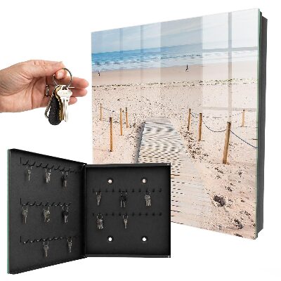 Armario para llaves con diseño de playa