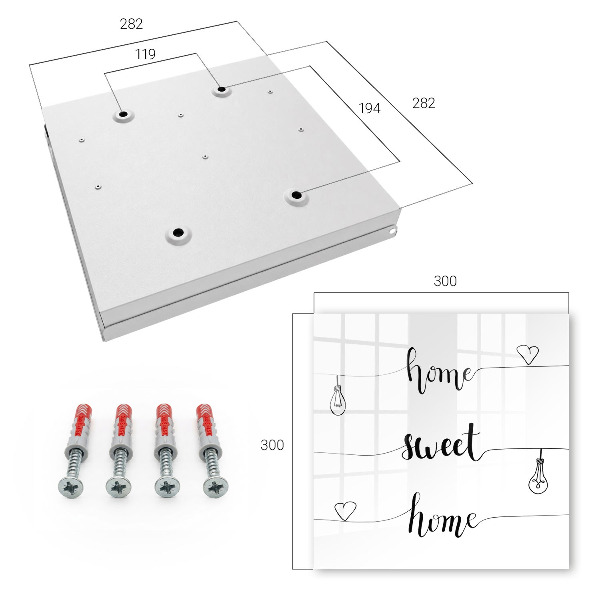 Caja para llaves diseño dulce hogar
