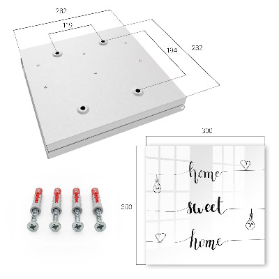 Caja para llaves diseño dulce hogar