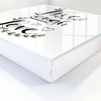 Armario para llaves con diseño de tipografía positiva