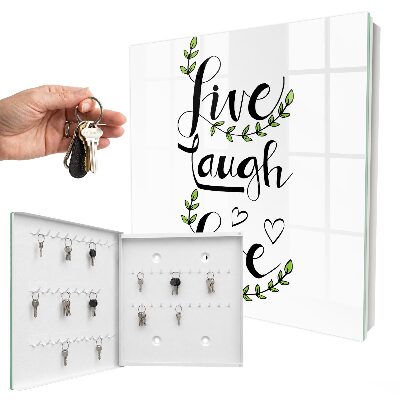 Armario para llaves con diseño de tipografía positiva