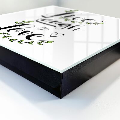Armario para llaves con diseño de tipografía positiva