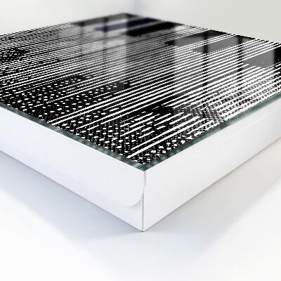 Armario para llaves con diseño de líneas geométricas