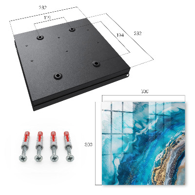 Caja para llaves con diseño de patrones turquesa