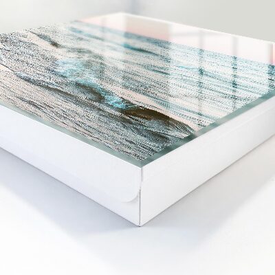 Armario para llaves con diseño de olas del mar