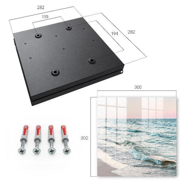 Armario para llaves con diseño de olas del mar
