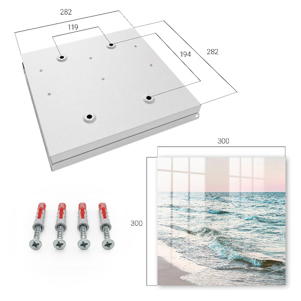 Armario para llaves con diseño de olas del mar