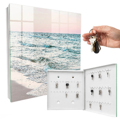 Armario para llaves con diseño de olas del mar