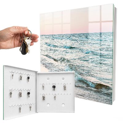 Armario para llaves con diseño de olas del mar