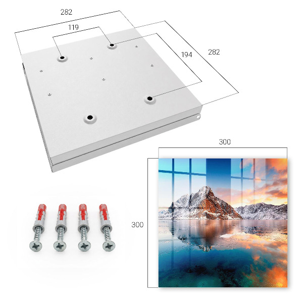 Caja para llaves diseño armonía de montaña