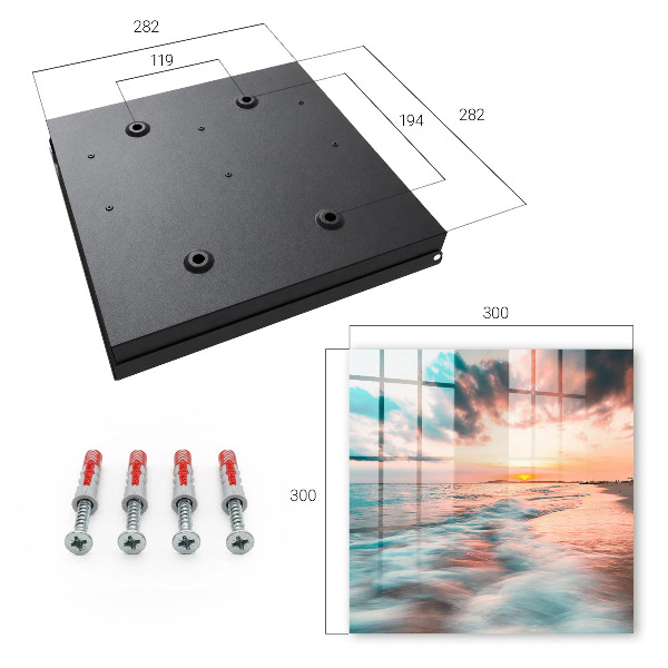 Caja para llaves diseño atardecer
