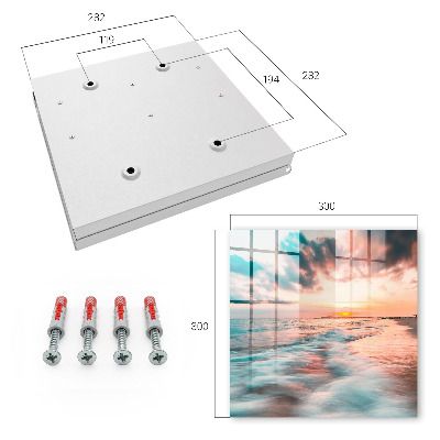Caja para llaves diseño atardecer