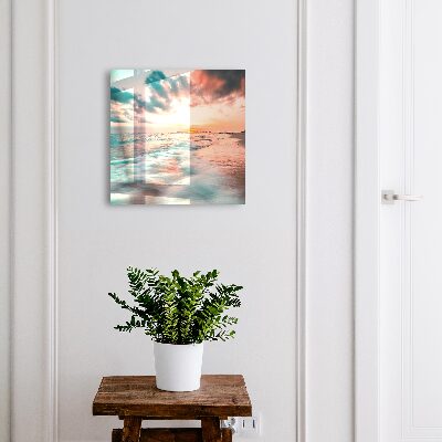 Caja para llaves diseño atardecer