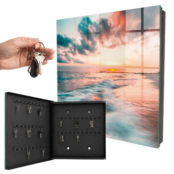 Caja para llaves diseño atardecer