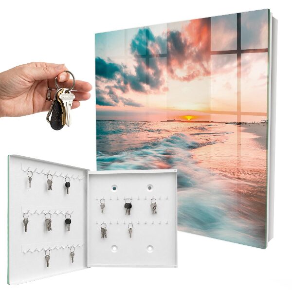 Caja para llaves diseño atardecer