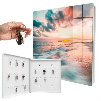 Caja para llaves diseño atardecer