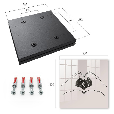Caja para llaves diseño El cosmos del corazón
