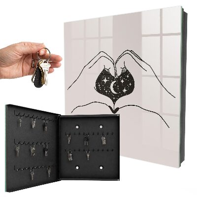 Caja para llaves diseño El cosmos del corazón
