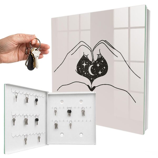 Caja para llaves diseño El cosmos del corazón