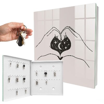 Caja para llaves diseño El cosmos del corazón