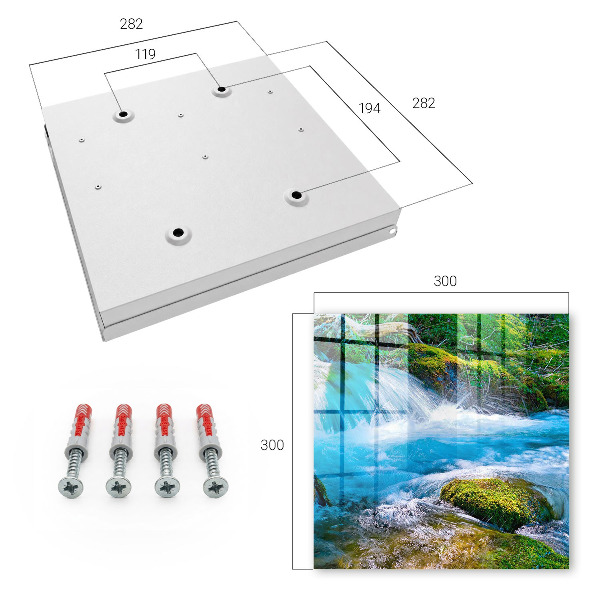 Caja para llaves diseño Un río tranquilo