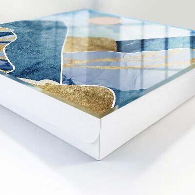 Armario para llaves con diseño de paisaje de montaña