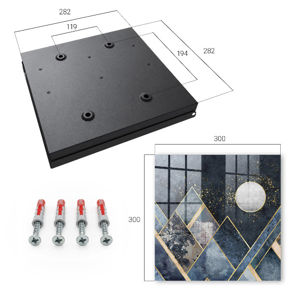 Caja para llaves diseño Geometría del cielo