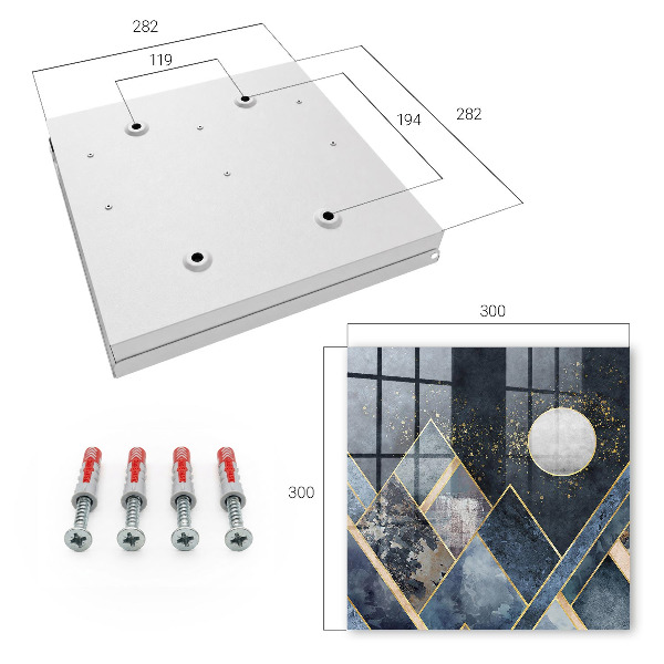 Caja para llaves diseño Geometría del cielo