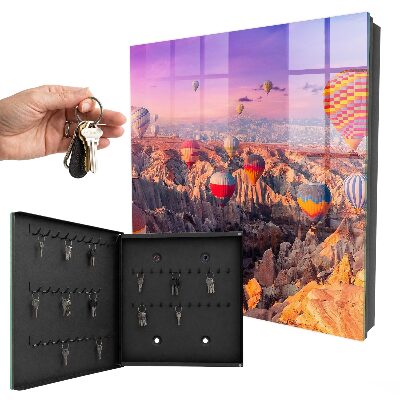 Caja para llaves diseño de globos en el aire