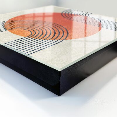 Armario para llaves con diseño de líneas geométricas