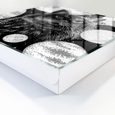 Caja para llaves diseño de gato espacial