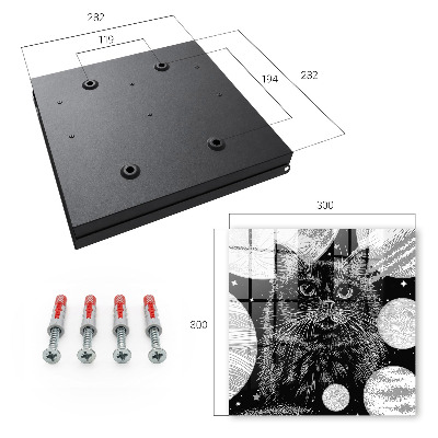 Caja para llaves diseño de gato espacial