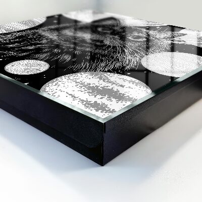 Caja para llaves diseño de gato espacial