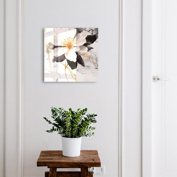 Caja para llaves decorada con motivo de flores