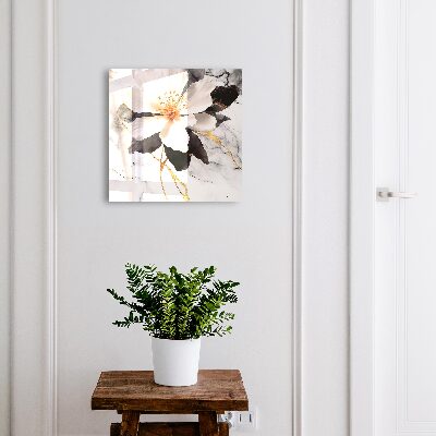 Caja para llaves decorada con motivo de flores