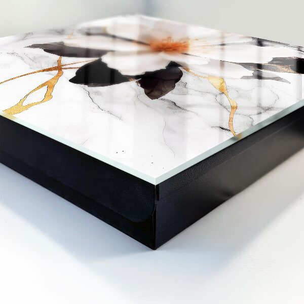 Caja para llaves decorada con motivo de flores