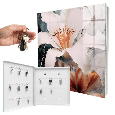 Armario para llaves con diseño de elegancia floral
