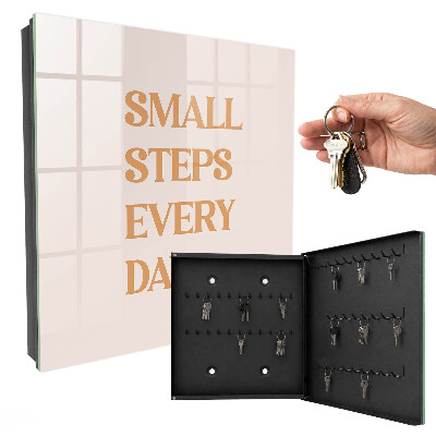 Caja para llaves con diseño motivacional diario