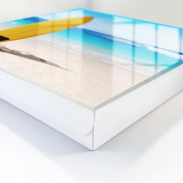 Caja para llaves con diseño de paraíso para surfistas