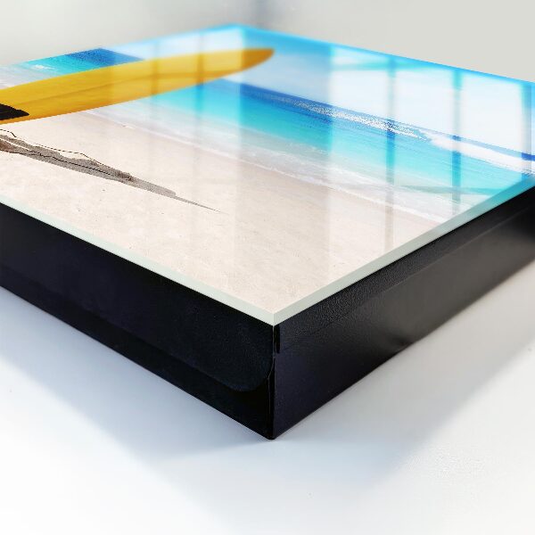 Caja para llaves con diseño de paraíso para surfistas