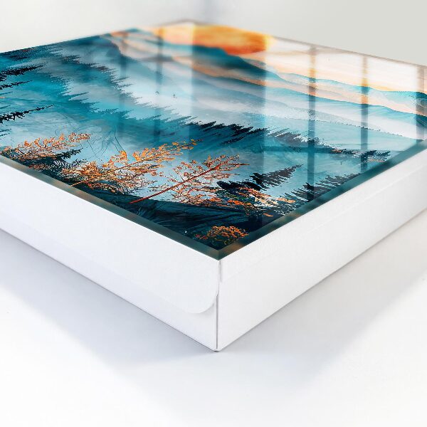 Caja para llaves diseño de montañas occidentales