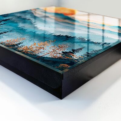 Caja para llaves diseño de montañas occidentales