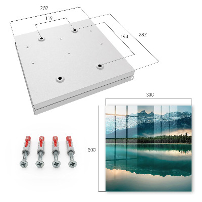Armario para llaves diseño reflejo en las montañas
